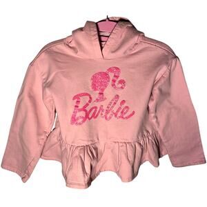 Adorable Pink Hooded Barbie Blouse Top - Girls Size 7/8